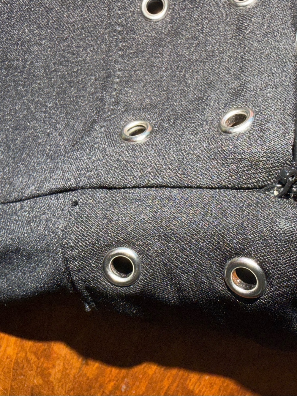 Princess Polly Black Stud-Trim High-Rise Flare Pants - Picture 9 of 12